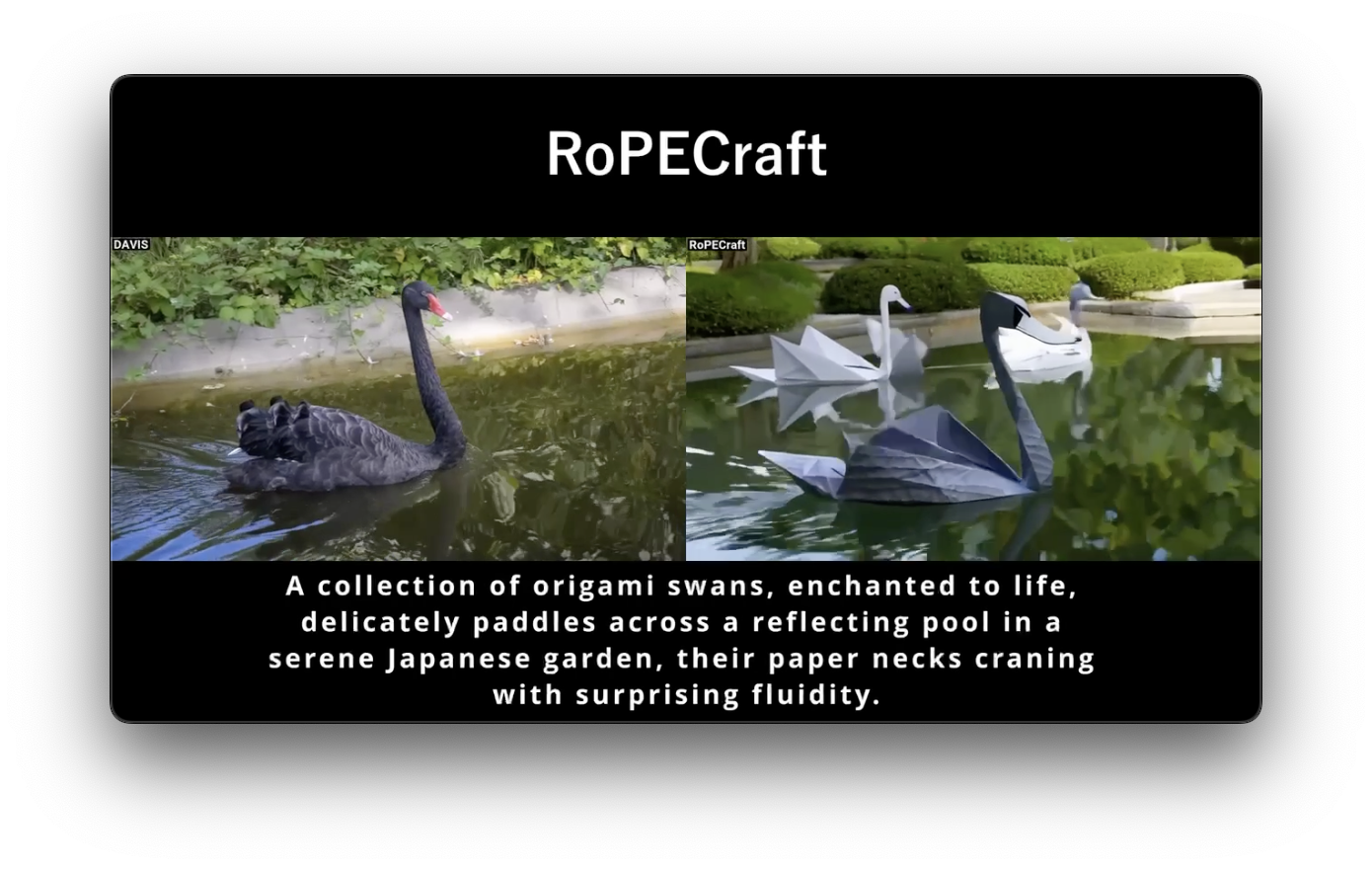 thumbnail for RoPECraft - Training-Free Motion Transfer with Trajectory-Guided Optimization on Diffusion Transformers